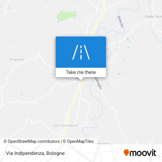 Via Indipendenza map