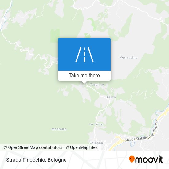 Strada Finocchio map
