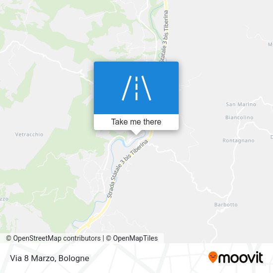 Via 8 Marzo map