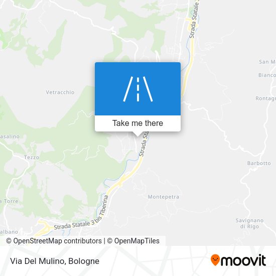 Via Del Mulino map