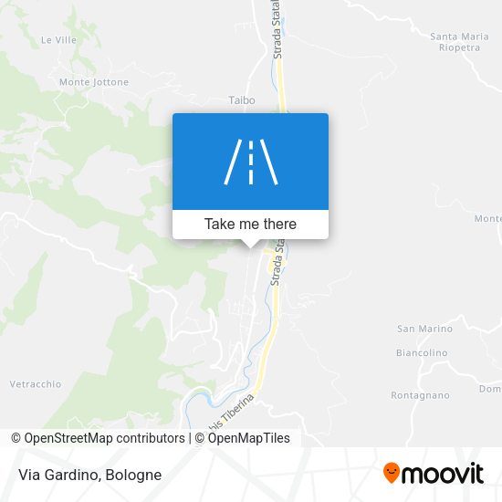Via Gardino map