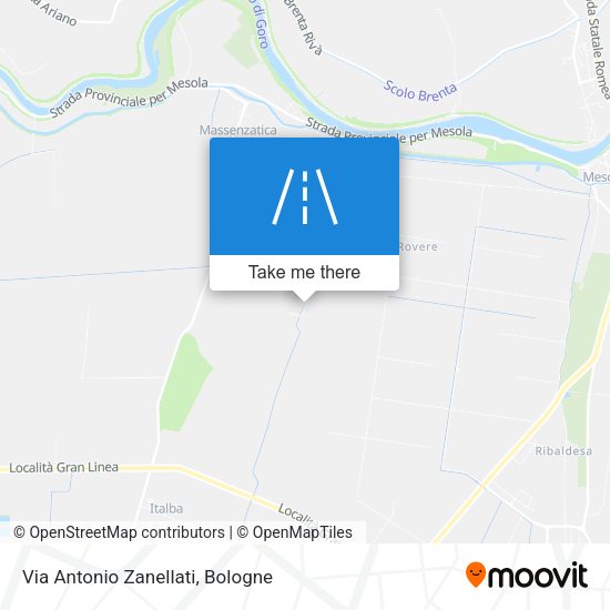 Via Antonio Zanellati map