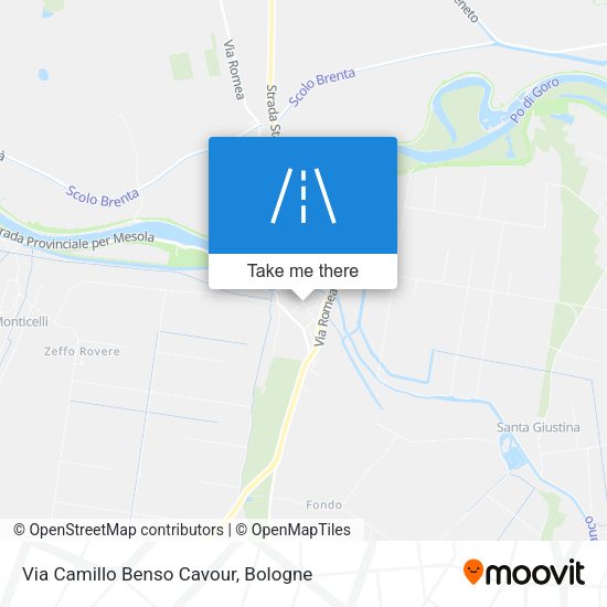 Via Camillo Benso Cavour map