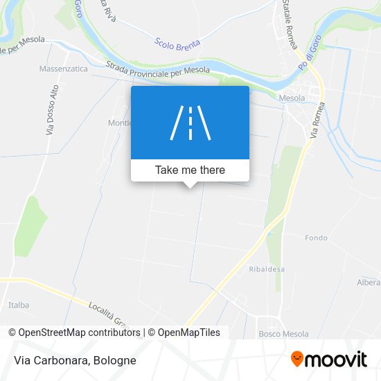 Via Carbonara map