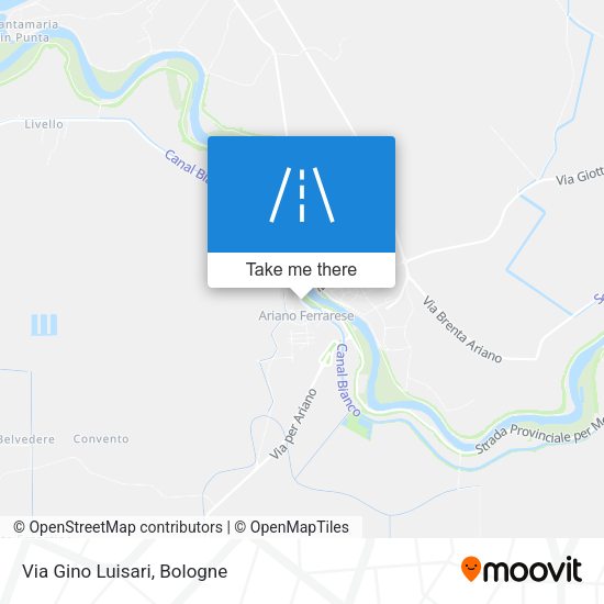 Via Gino Luisari map