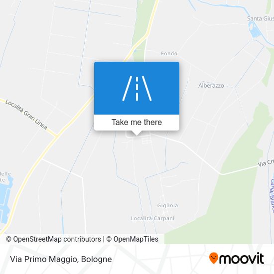 Via Primo Maggio map
