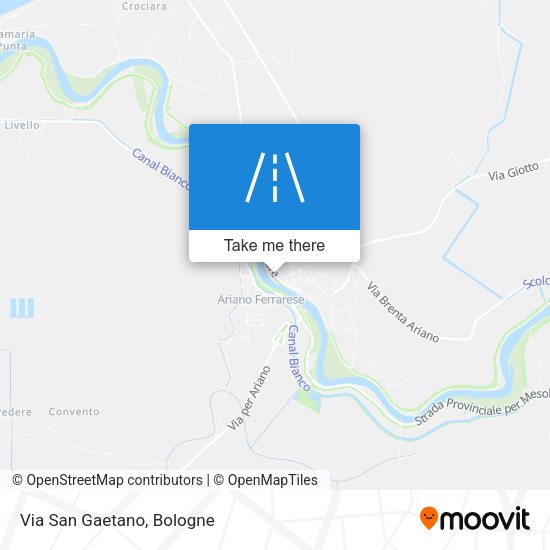 Via San Gaetano map