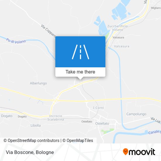 Via Boscone map