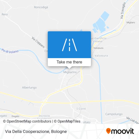 Via Della Cooperazione map
