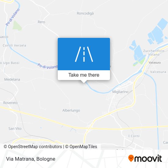 Via Matrana map