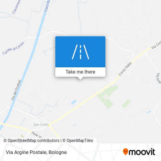 Via Argine Postale map