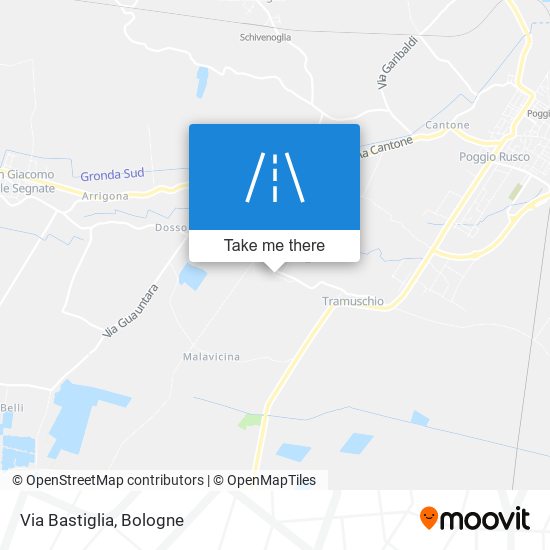 Via Bastiglia map