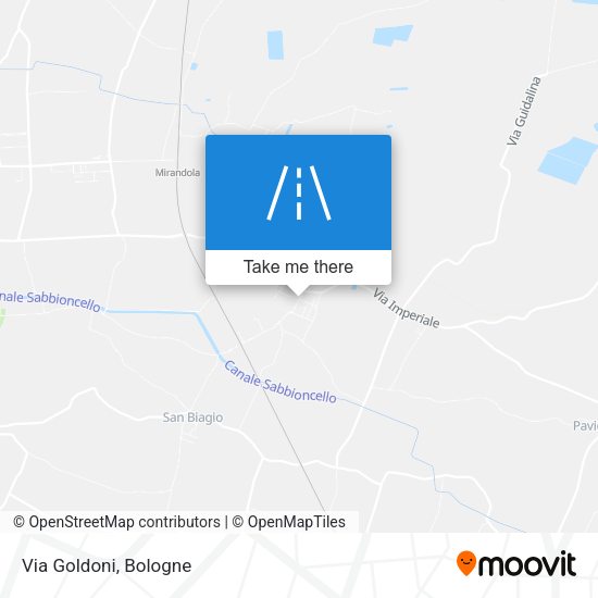 Via Goldoni map