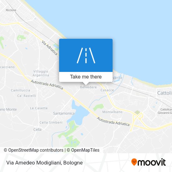 Via Amedeo Modigliani map