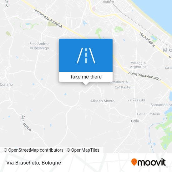 Via Bruscheto map