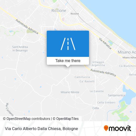 Via Carlo Alberto Dalla Chiesa map