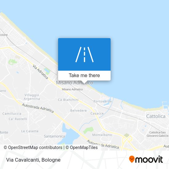 Via Cavalcanti map