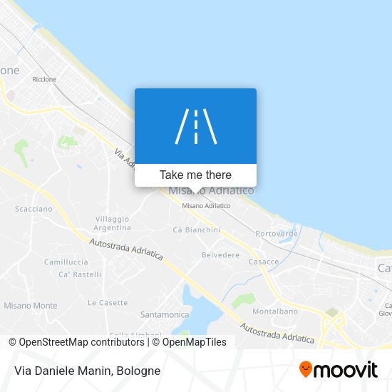 Via Daniele Manin map