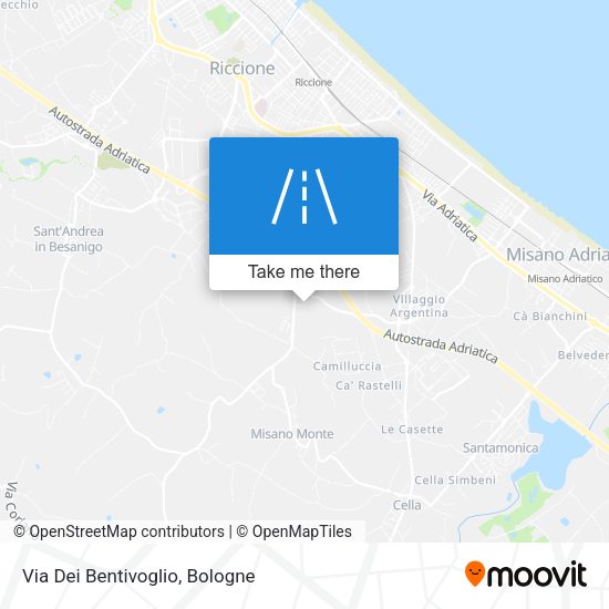 Via Dei Bentivoglio map