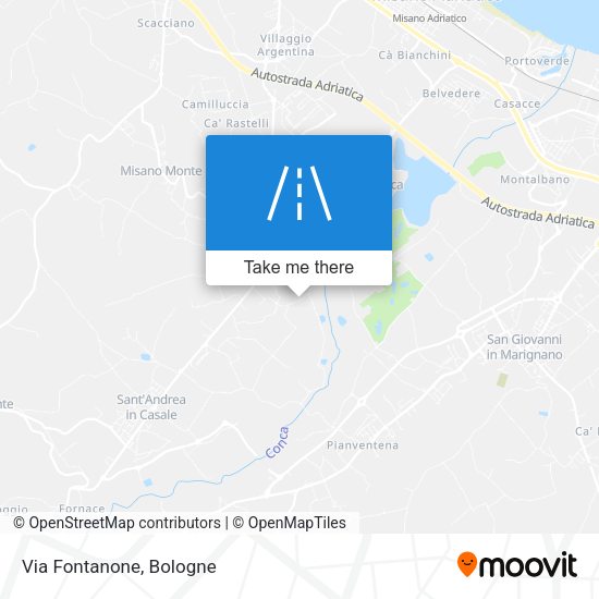 Via Fontanone map