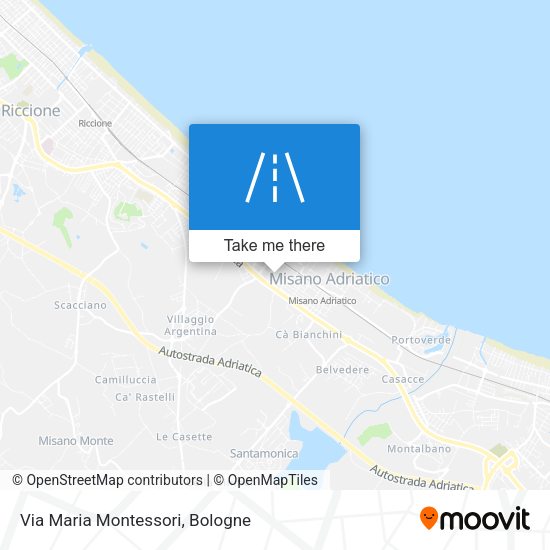 Via Maria Montessori map