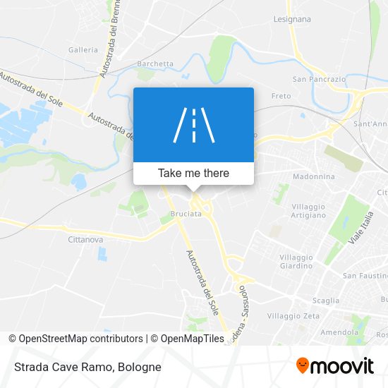 Strada Cave Ramo map