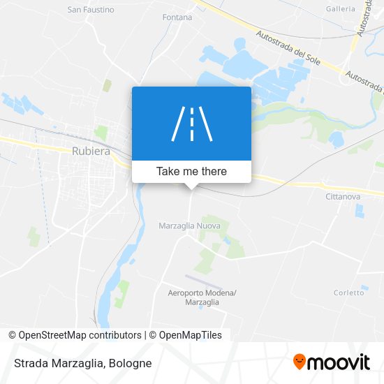 Strada Marzaglia map