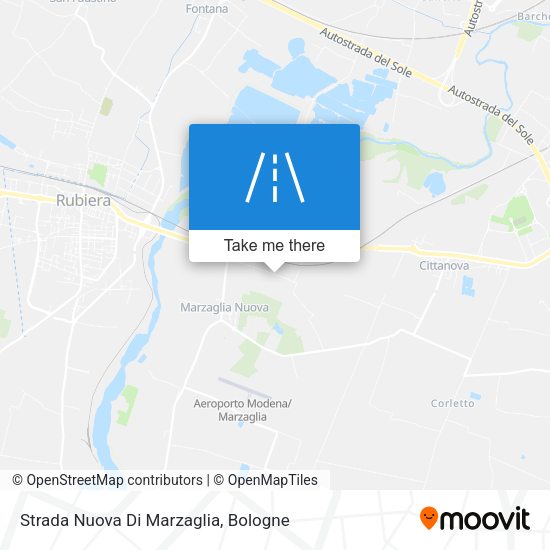 Strada Nuova Di Marzaglia map