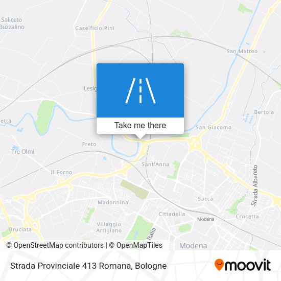 Strada Provinciale 413 Romana map