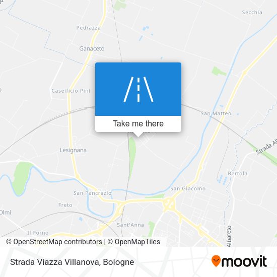 Strada Viazza Villanova map