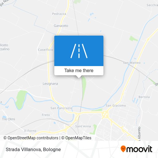 Strada Villanova map