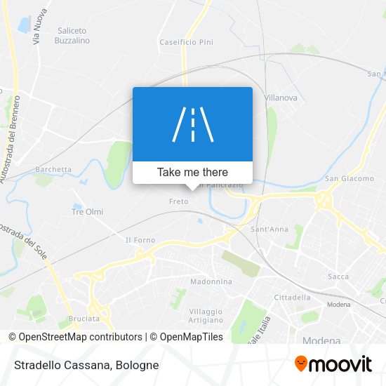 Stradello Cassana map