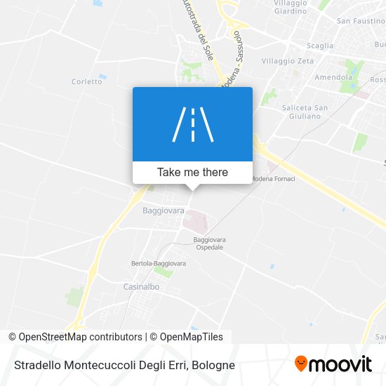Stradello Montecuccoli Degli Erri map