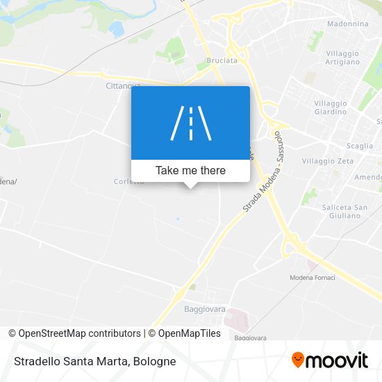 Stradello Santa Marta map