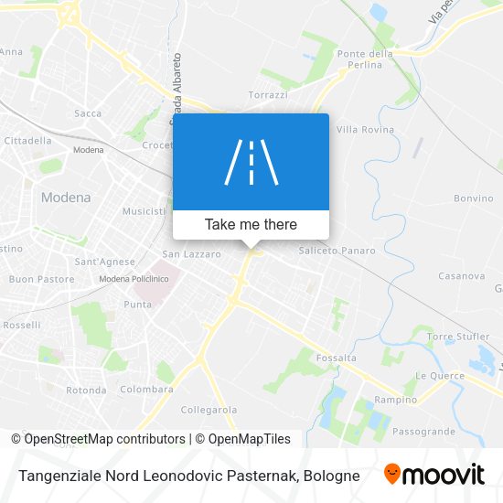Tangenziale Nord Leonodovic Pasternak map