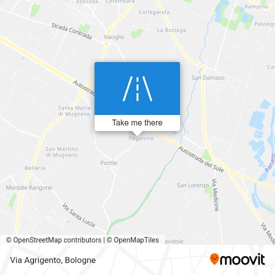 Via Agrigento map
