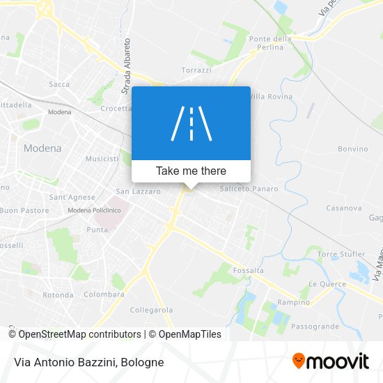 Via Antonio Bazzini map