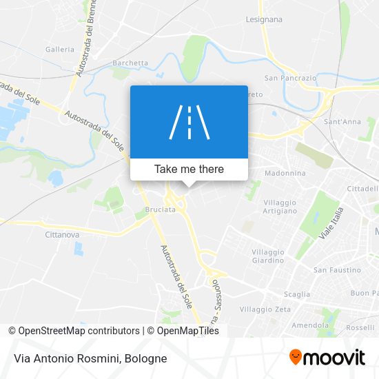 Via Antonio Rosmini map