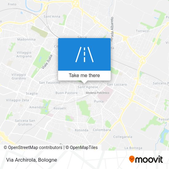 Via Archirola map