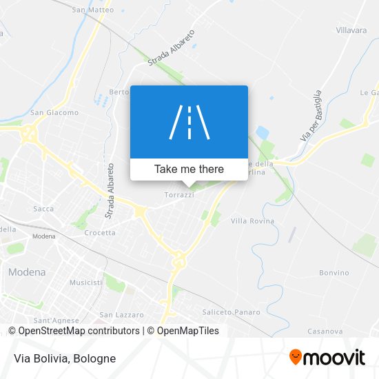 Via Bolivia map