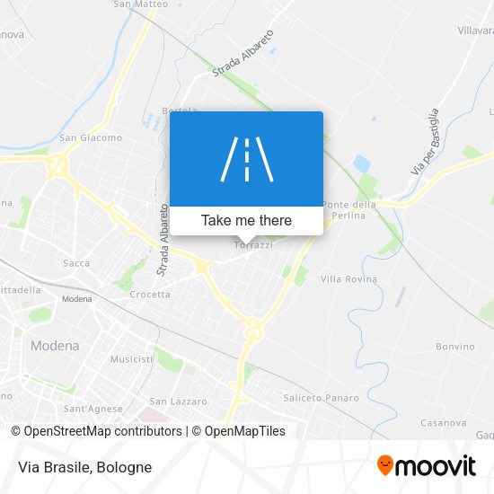 Via Brasile map