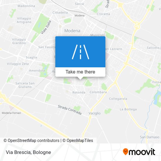 Via Brescia map