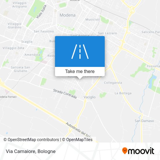 Via Camaiore map