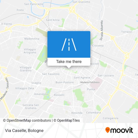 Via Caselle map