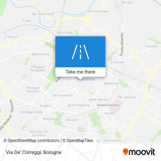 Via De' Correggi map