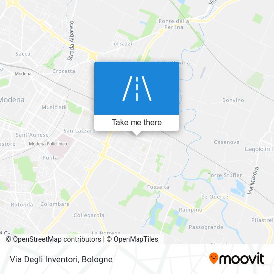 Via Degli Inventori map
