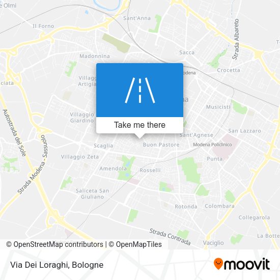 Via Dei Loraghi map