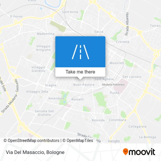 Via Del Masaccio map