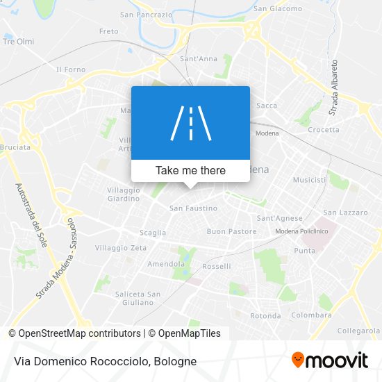 Via Domenico Rococciolo map