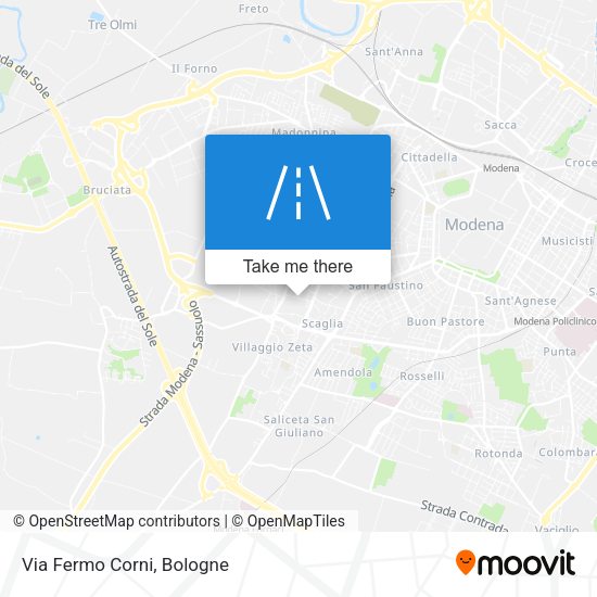 Via Fermo Corni map